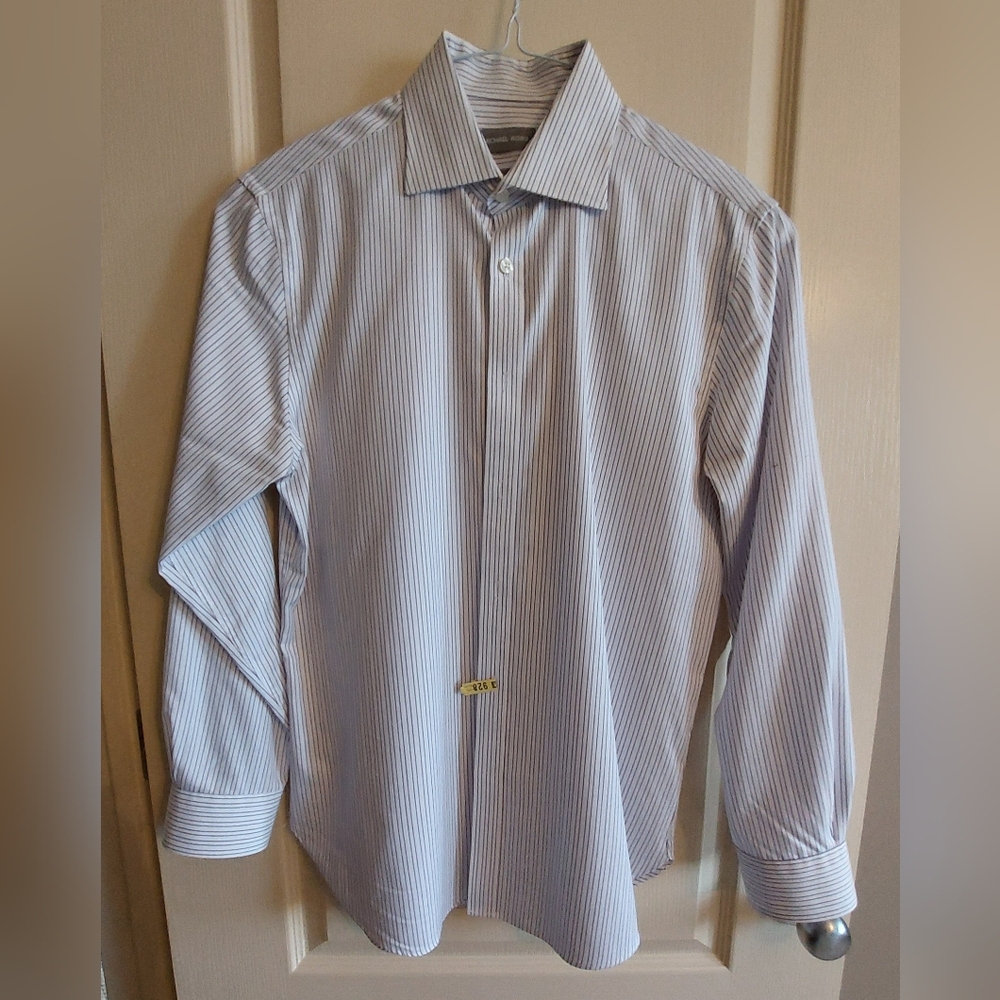 MICHAEL KORS Men's Slim Fit Cotton Shirt | Top. Size Medium.